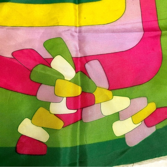 MADE IN JAPAN scarf/wrap w retro YTK midcentury boho vibe - Picture 13 of 16